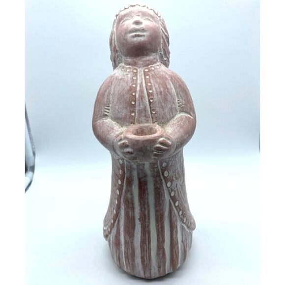 Vintage‎ Isabel Bloom retired Pink "Hope Angel" Artist Signed 1996 Candle holder - Picture 1 of 7